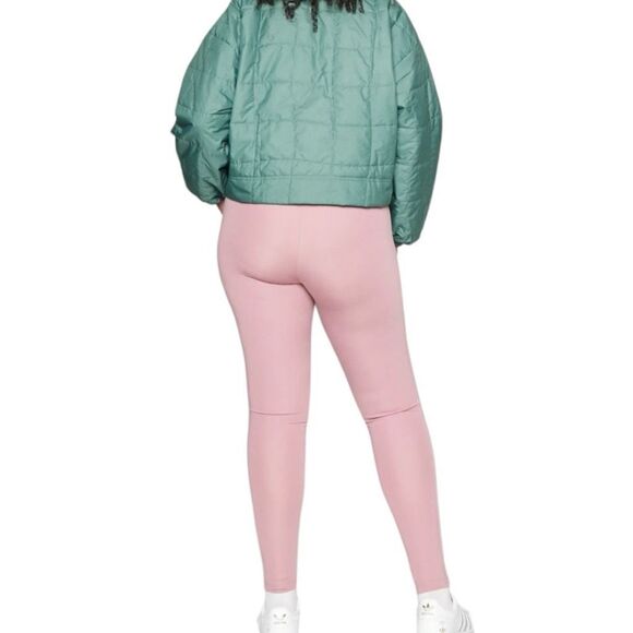 Adidas Originals Tonal 3-Stripes Leggings Magic Mauve XL โ New With Tags - Picture 8 of 15